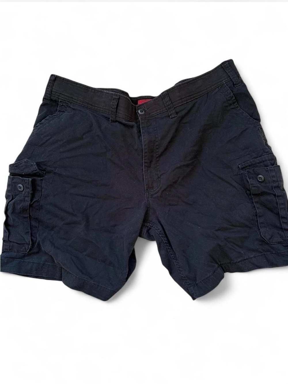 The Foundry Men's Black Cargo Shorts - Classic Utility Style Size 46